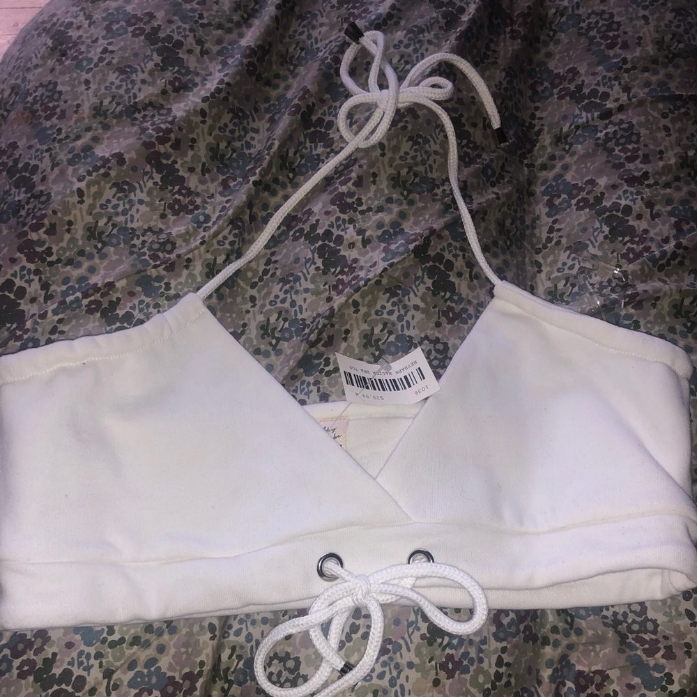 White soft bra top
